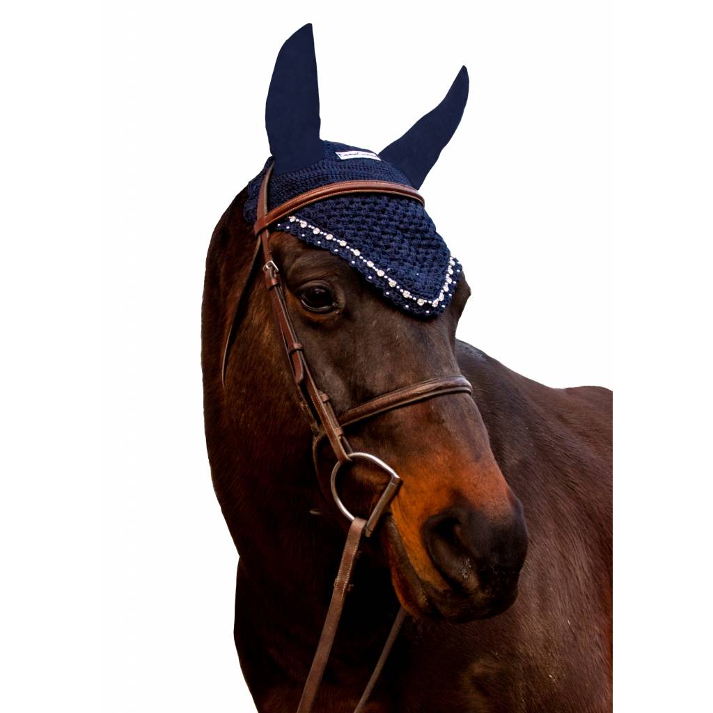 Equine Couture Fly Bonnet with Crystals