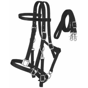Nylon Halter/Bridle Combo With Reins