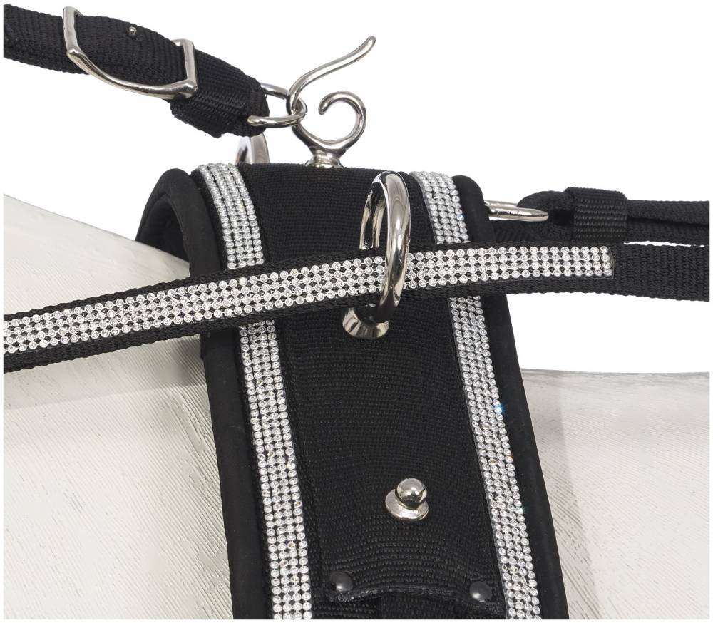 Tough1 Crystal Herculean Nylon Driving Harness HorseLoverZ