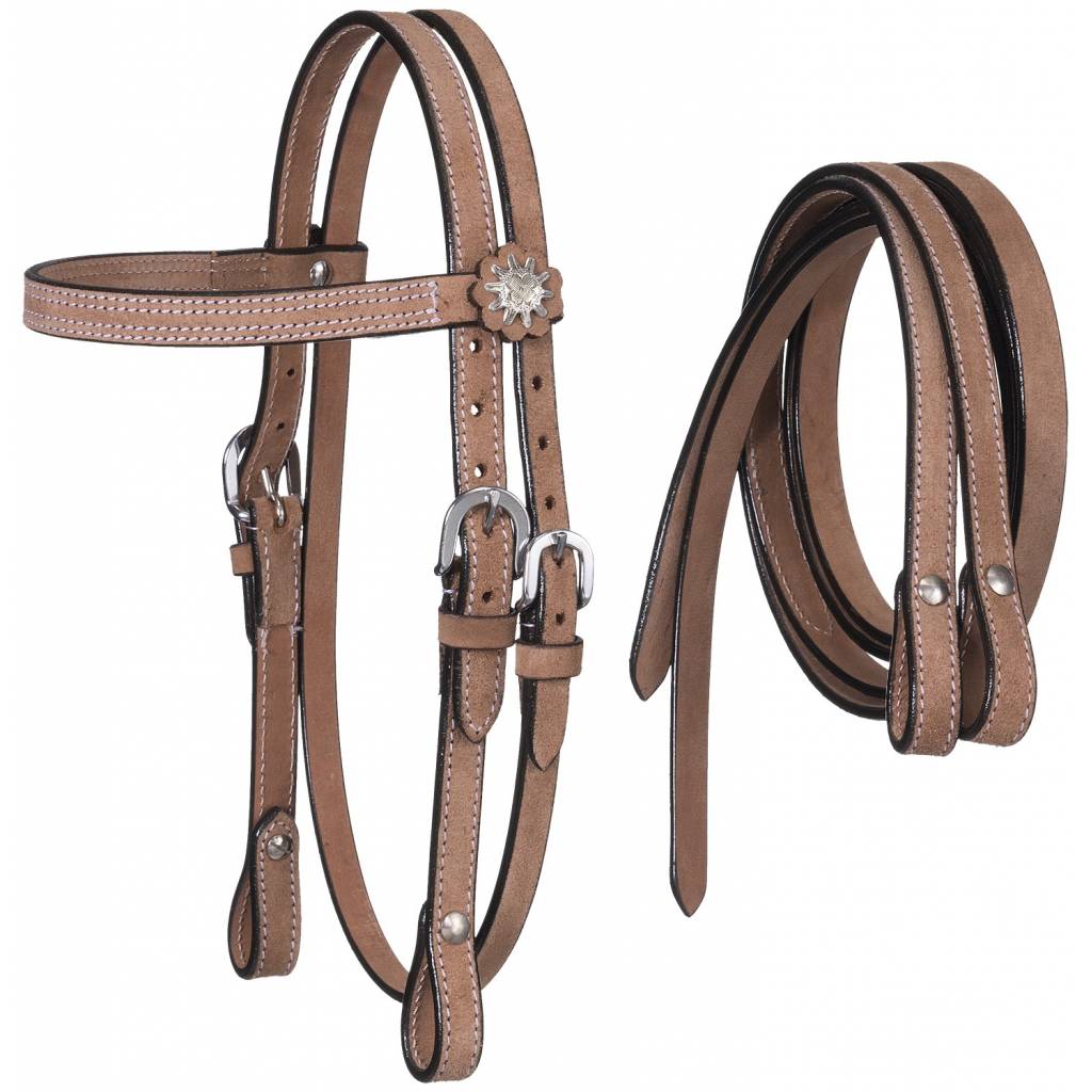 Tough-1 Mini Roughout Headstall with Reins