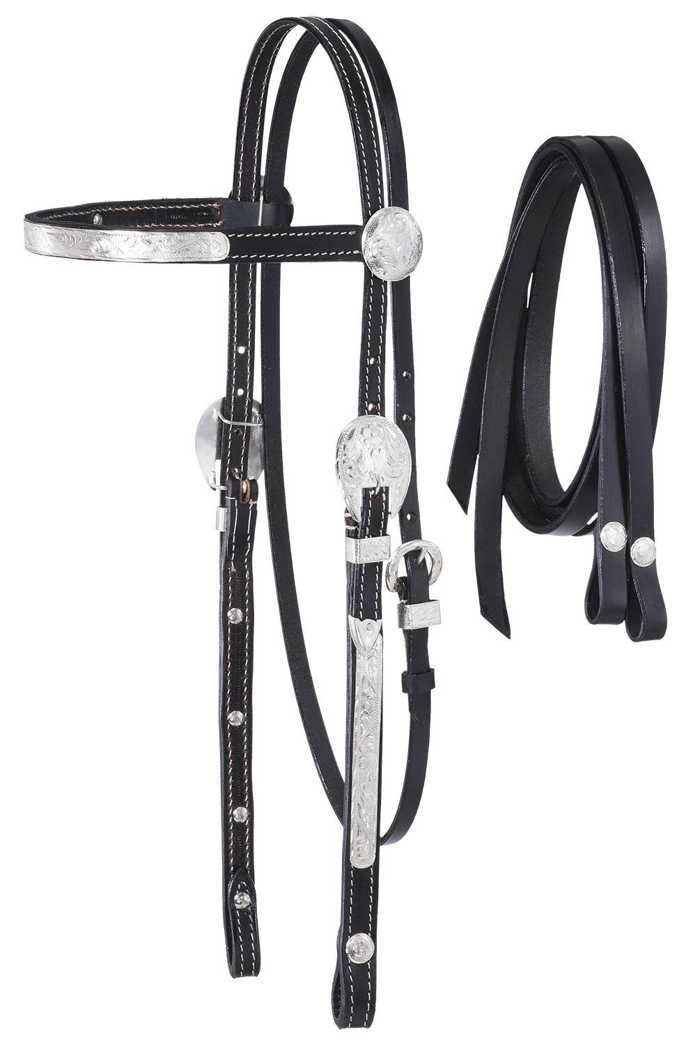 42-2645H-2-0 McCoy Collection Headstall With Reins sku 42-2645H-2-0