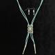 Blazin Roxx Rectangle Concho Arrow Suede Necklace Bolo And Arrow Earrings Set