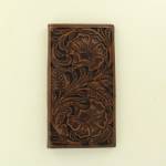 Ariat Accessories Mens Rodeo Floral Embossed Two Tone Wallet