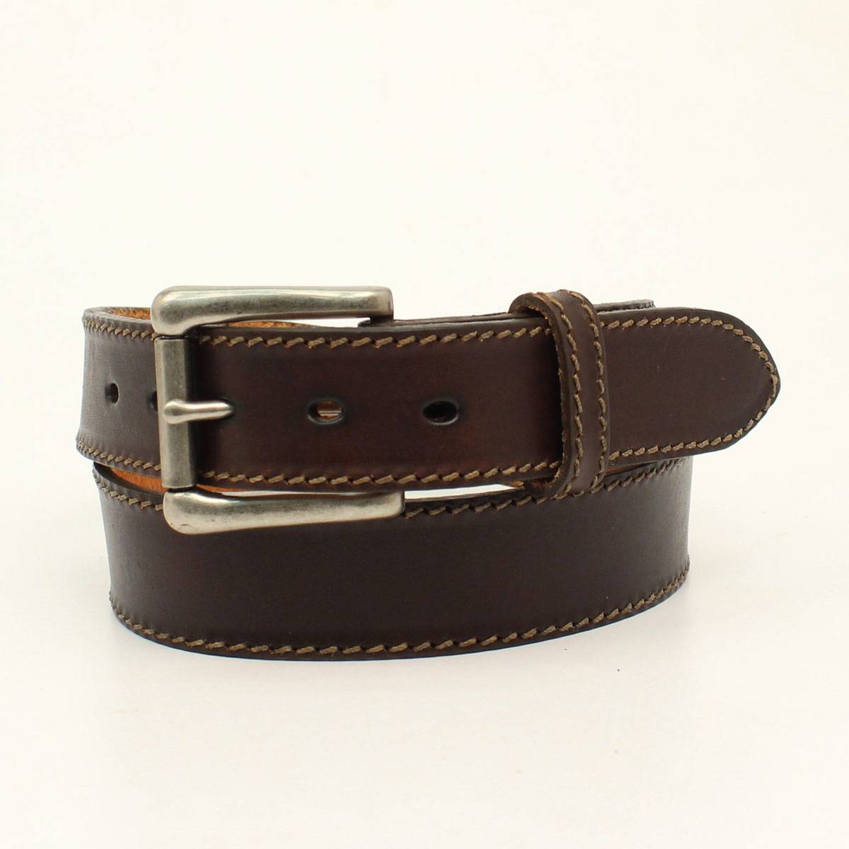 Nocona Belt Company Mens Ocala Plain Belt And Buckle