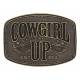 Montana Silversmiths Heritage Cowgirl Up Wings Attitude Buckle