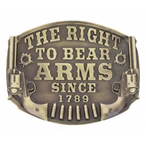 Montana Silversmiths Heritage The Right To Bear Arms Attitude Buckle