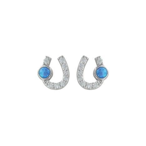 Montana Silversmiths Lightfoot Horseshoe Earrings