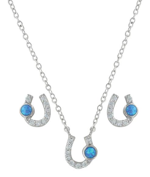 Montana Silversmiths Lightfoot Horseshoe Jewelry Set
