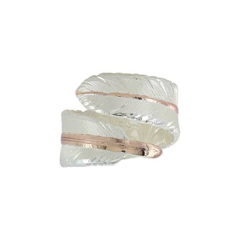 Montana Silversmiths Rose Gold Filament Feather Ring