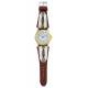Montana Silversmiths Two Tone River Pebbles Leather Band Watch