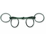 Metalab Scourier Single Jointed Twisted Loose Ring 19 MM Snaffle
