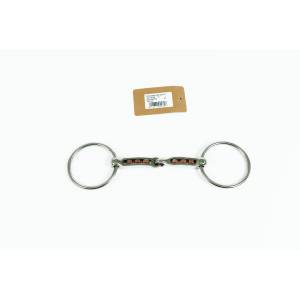 Metalab Mac-Genis Loose Ring 17 MM Snaffle with Copper Rollers