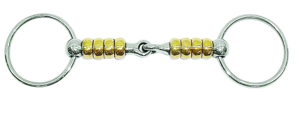 Metalab Magic System Ring snaffle with Cherry Rollers
