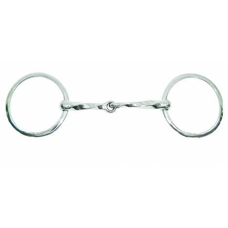 Metalab Stainless Steel Sharp Twisted Loose Ring Snaffle