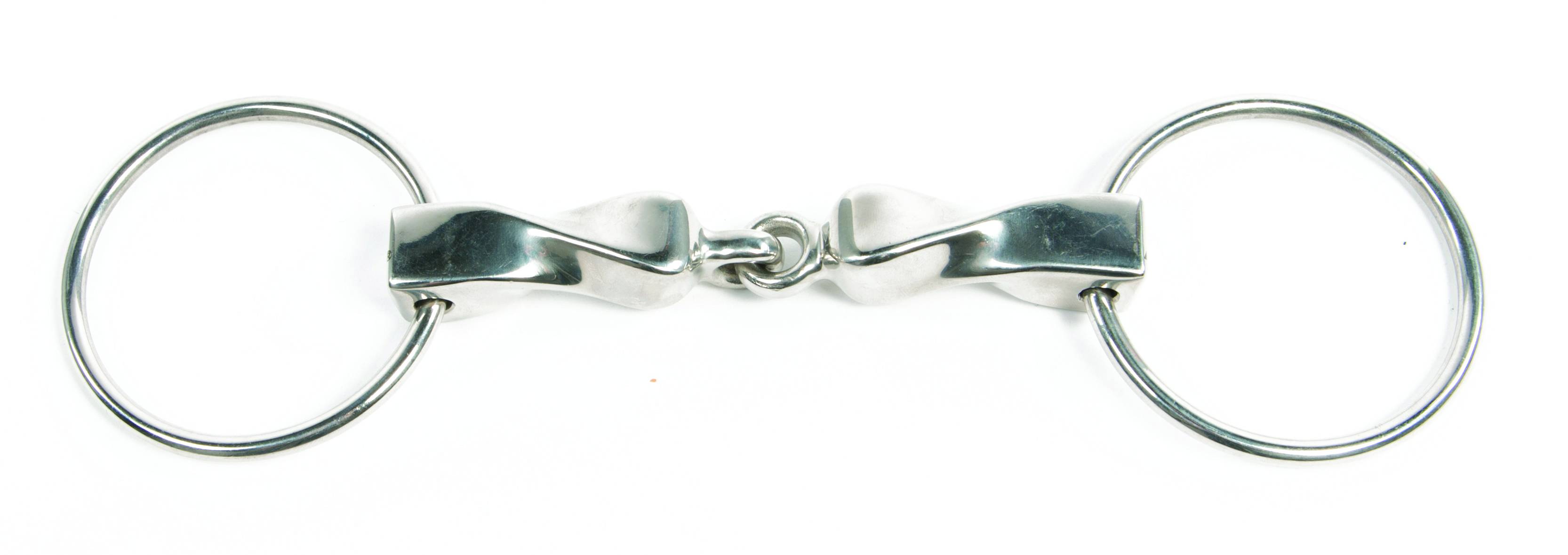 Metalab Stainless Steel Solid Twisted Loose Ring Snaffle