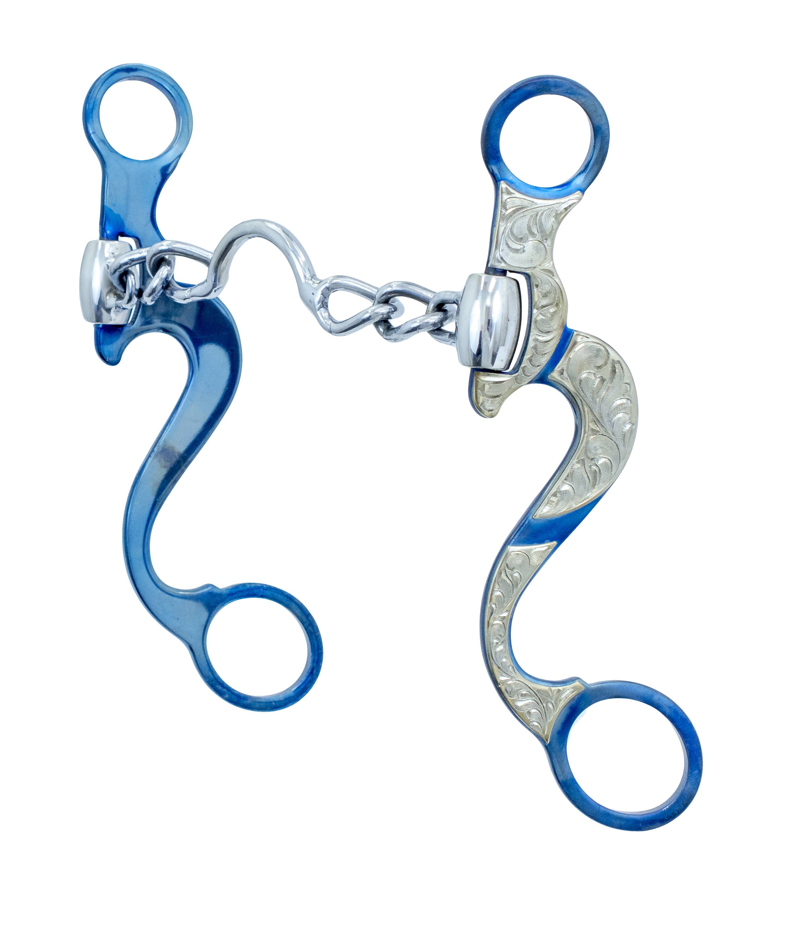 Metalab Conquistador Long Shank Port Chain Bit | HorseLoverZ