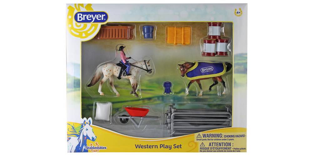 Breyer Stablemates Western Play Set Horseloverz