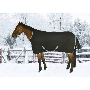  TuffRider Comfy Standard Neck Medium Weight Stable Blanket-  1200D, 200gms- Beige and Black Plaid- 78 : Pet Supplies