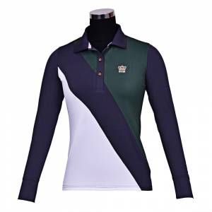 George Morris Ladies Pro Sport Long Sleeve Polo Shirt