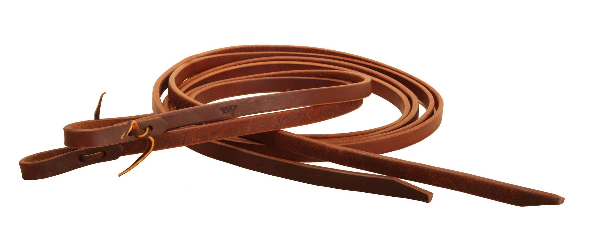 Tory Leather Super Weight Stuffed Harness Leather Split Reins