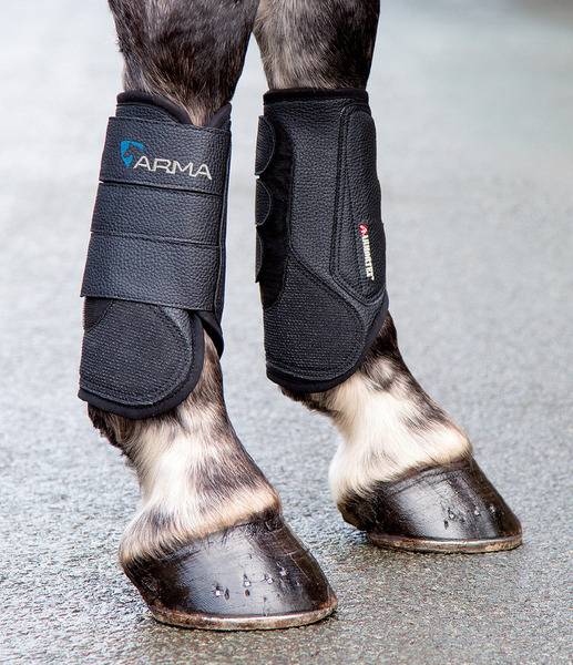 Shires Arma Air Motion XC Breathable Cross Country Boots Tough Strike Pads Hind 