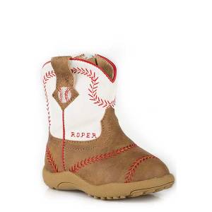 Roper Cowbabies Infant Baseball Fashion Leather Boot