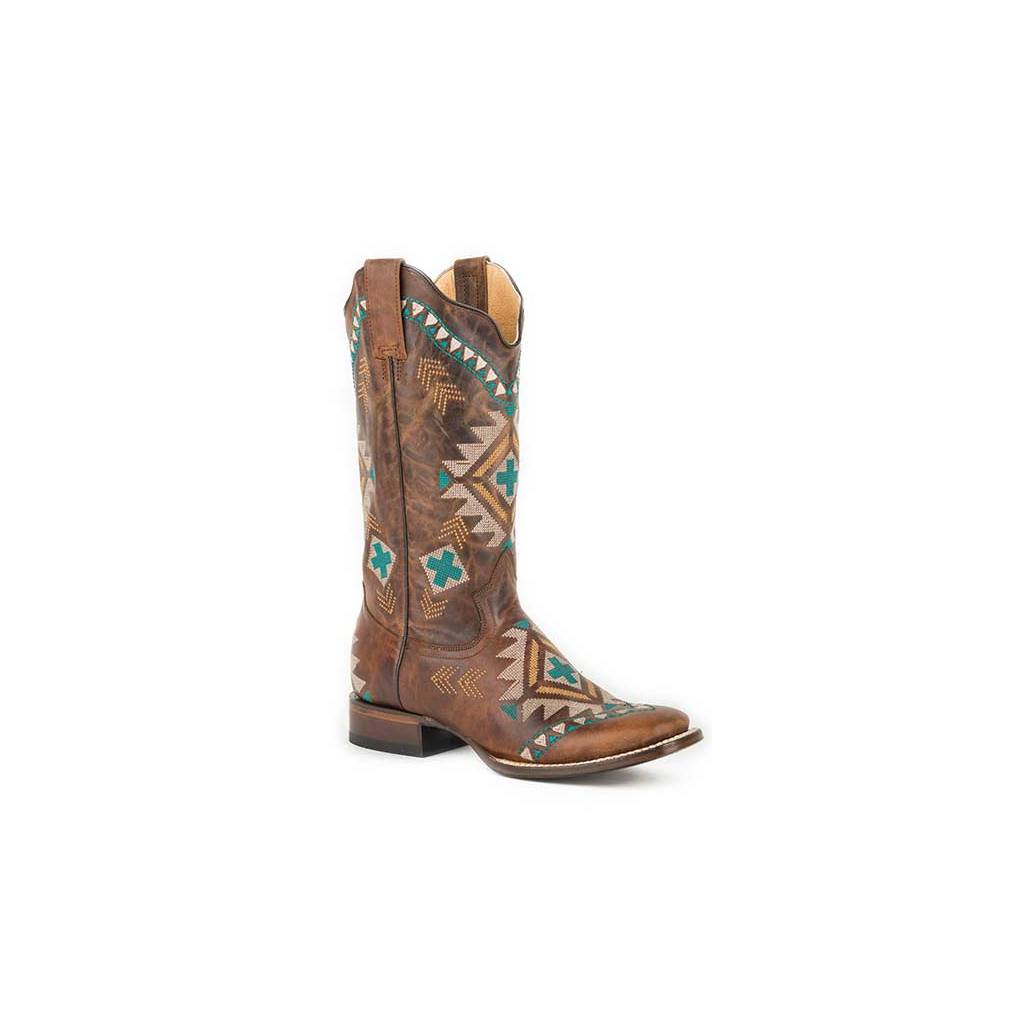 Roper Ladies Mai Square Toe Fashion Cowgirl Boots