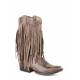 Roper Ladies Tall Fringe Medium Square Toe Fashion Cowgirl Boots