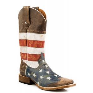 Roper Mens American West Square Toe Cowboy Boots