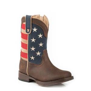 Roper Toddler American Patriot Square Toe Fashion Cowboy Boots