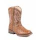 Roper Toddler Bumps Wide Square Toe Cowboy Boots - Tan