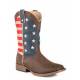 Roper Youth American Patriot Square Toe Fashion Cowboy Boots