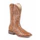 Roper Youth Bumps Faux Ostrich Wide Square Toe Cowboy Boots