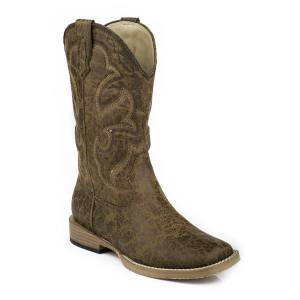 Roper Youth Scout Wide Square Toe Cowboy Boots
