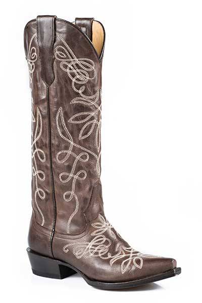 Stetson Ladies Adeline Fashion Embroidered Snip Toe Cowgirl Boots