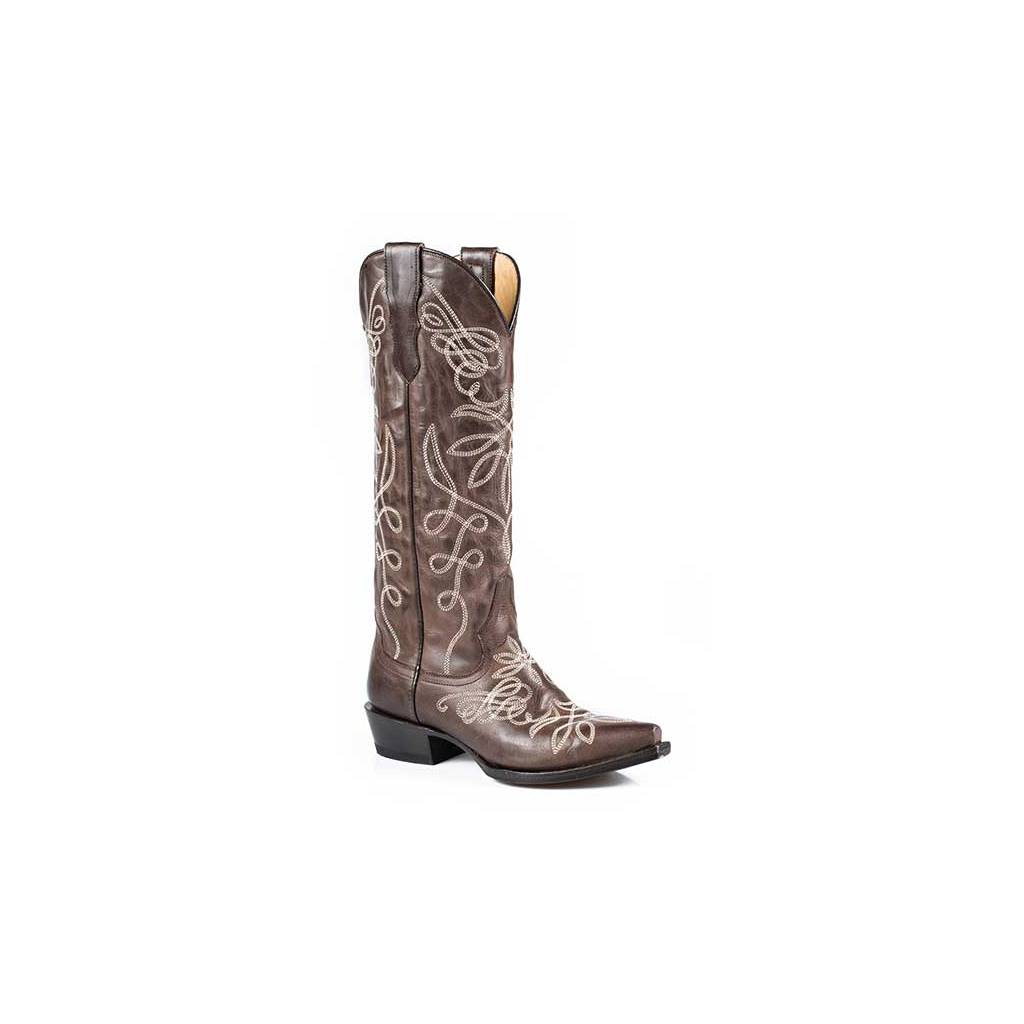 Stetson Ladies Adeline Fashion Embroidered Snip Toe Cowgirl Boots