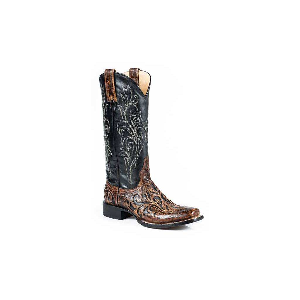 Stetson Ladies Caroline Narrow Square Toe Cowgirl Boots