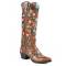 Stetson Ladies Flora Fashion Snip Toe Cowgirl Boots