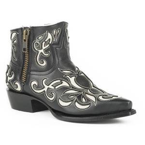Stetson Ladies Ivy Snip Toe Ankle Cowgirl Boots