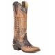 Stetson Ladies Morgan Crackle Fashion Snip Toe Cowgirl Boots