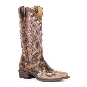 Stetson Ladies Reagan Fashion Snip Toe Cowgirl Boots