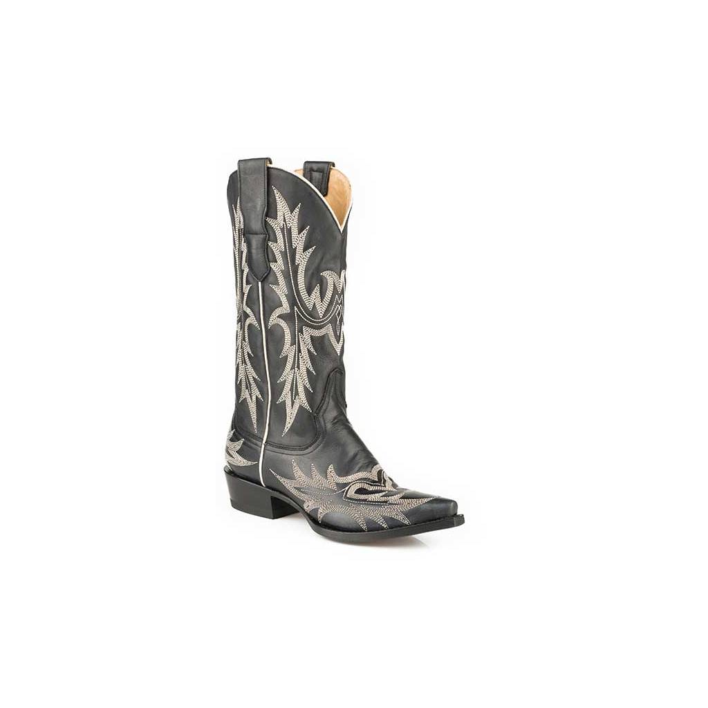 Stetson Ladies Tina Embroidered Snip Toe Fashion Cowgirl Boots