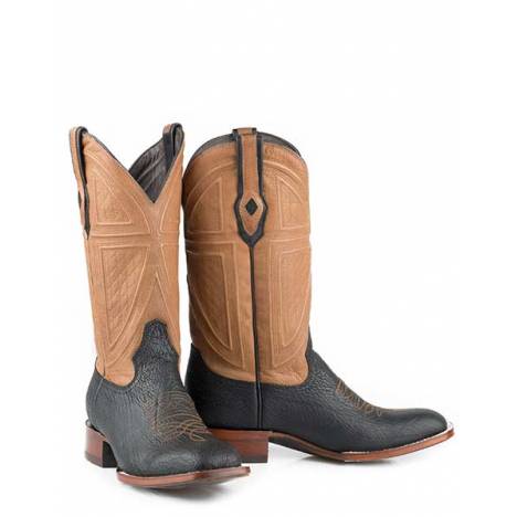 Stetson Mens Beaumont Exotic Teju Square Toe Cowboy Boots