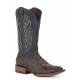 Stetson Mens Miles Wide Square Toe Cowboy Boots