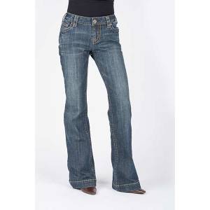 Stetson Ladies 214 Trouser Fit Stitched Circle Open Pocket Jeans