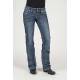 Stetson Ladies Arrow Details Pieced Back Pocket Boot Cut Jeans