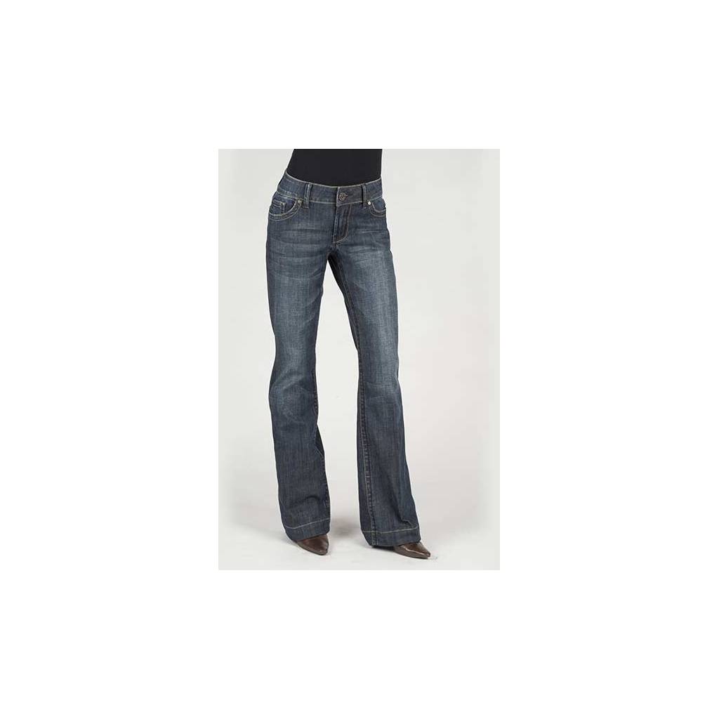 Stetson Ladies Blue Denim Trouser S Back Pocket Jeans