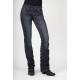 Stetson Ladies Dark Wash Heavy Contrast Stitching Boot Cut Jeans