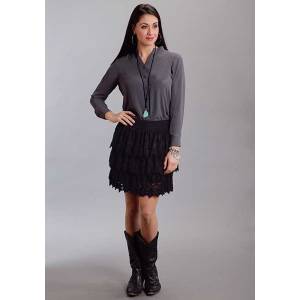 Stetson Ladies Fall III 3 Tier Lace Skirt