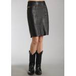 Stetson Ladies Fall III Smooth Leather Skirt W/Thick Zippers